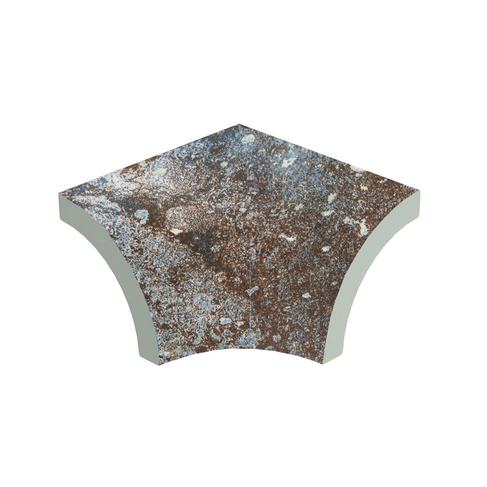 Bassengflis Innvendig Gjæring Ocean Brun Matt 8x8 cm